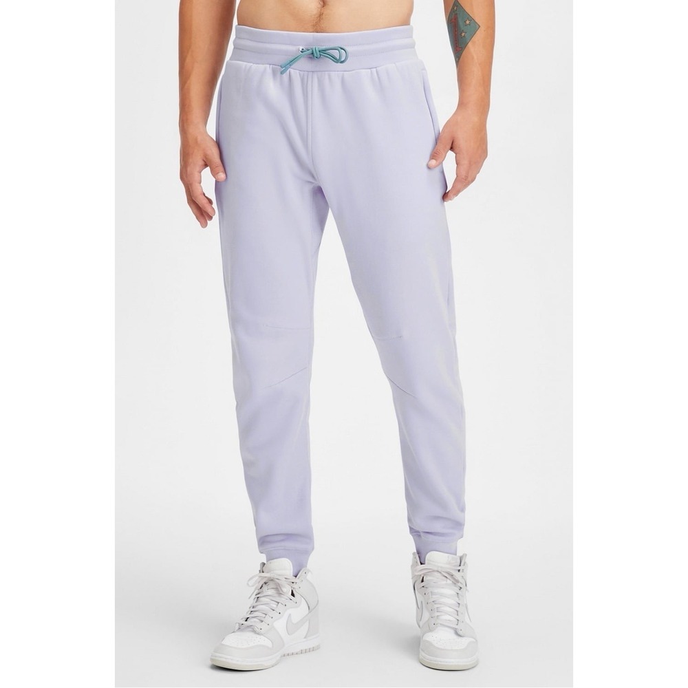 Fabletics Men's The Go to Jogger Purple Size Medium Athletic Pants